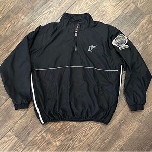 Vintage Majestic Florida Marlins Quarter Zip World Series 100th Anniversary XL‎
